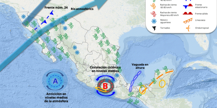 LLuvia y frío para este fin de semana prevé el SMN; pegará más a Veracruz