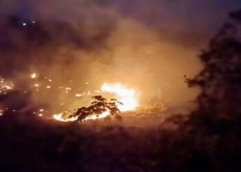 Las policías ecológica y municipal sofocan incendio en zona del ex barranco en Kanasín