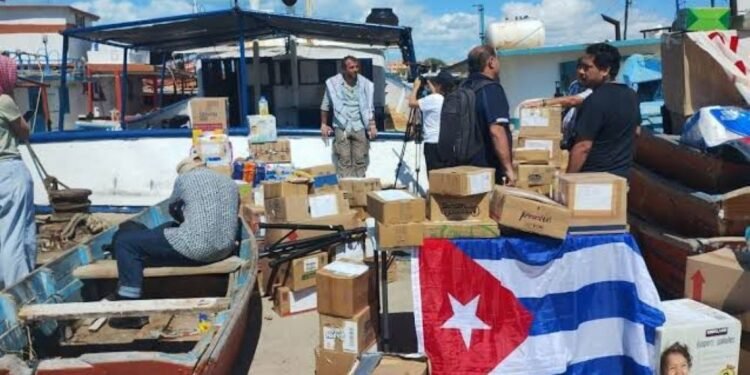 Frenan en Yucalpetén embarcación con ayuda humanitaria rumbo a Cuba