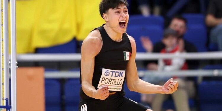 México vuela alto: Erick Portillo conquista el podio en Mundial Indoor de Polonia