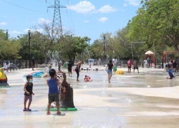 ¿Buscas dónde echar un chapuzón? Activan Splash Pad en Mérida