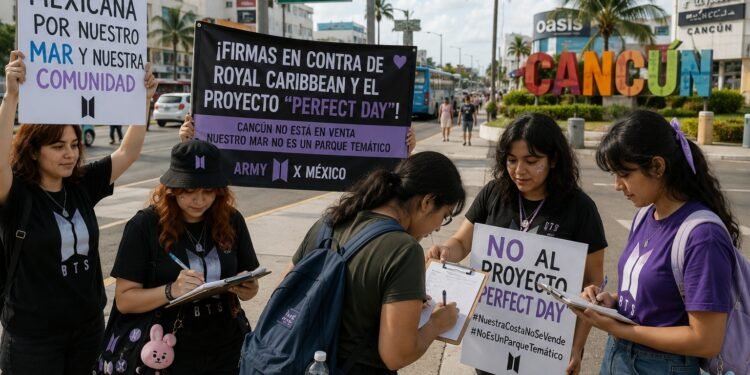 ARMY convierte su poder viral en presión contra Royal Caribbean por Mahahual