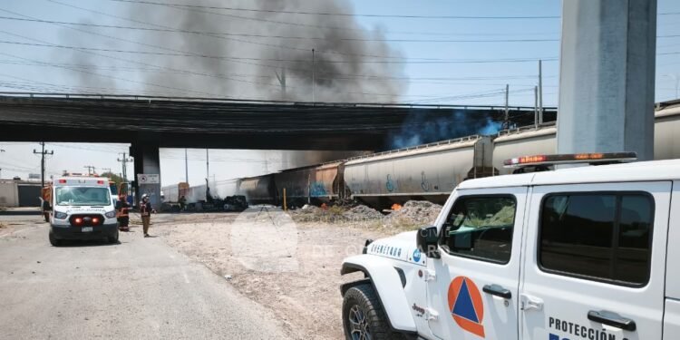Explota pipa tras choque con tren en Querétaro; deja dos muertos