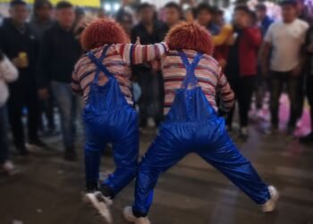 “Chucky” vs “Chucky”; el carnaval de Puebla se salió de la película