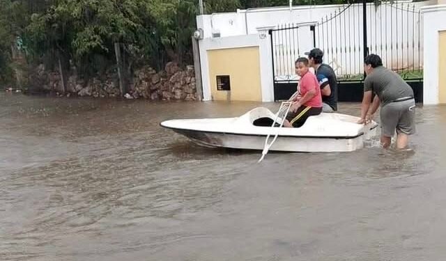Mérida colapsa bajo la lluvia: así golpeó la tormenta a la ciudad