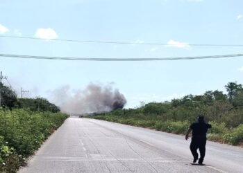 Perforan ducto de gas natural durante obras del Tren Maya de carga en la Mérida-Tetiz