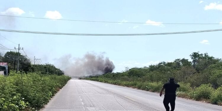 Perforan ducto de gas natural durante obras del Tren Maya de carga en la Mérida-Tetiz