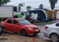 Tráiler embiste al Ie-Tram y provoca cierre total de la Mérida–Umán