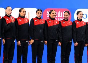 México sube al podio mundial y se convierte en la mejor selección de América en la final acrobática de natación artística