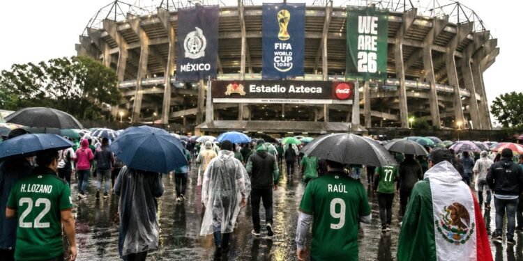 La lluvia se perfila como invitada inesperada en el arranque del Mundial 2026