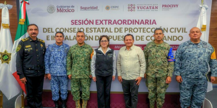 Yucatán refuerza su estrategia ante ciclones; activan Puesto de Comando estatal