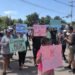 ¿Molas dice basta? Vecinos protestan contra granjas porcícolas y el paso de camiones