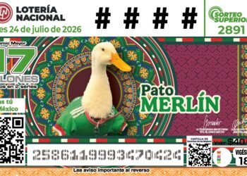 El Pato Merlín vuelve a sorprender; ahora recorrerá México en millones de cachitos de la Lotería Nacional