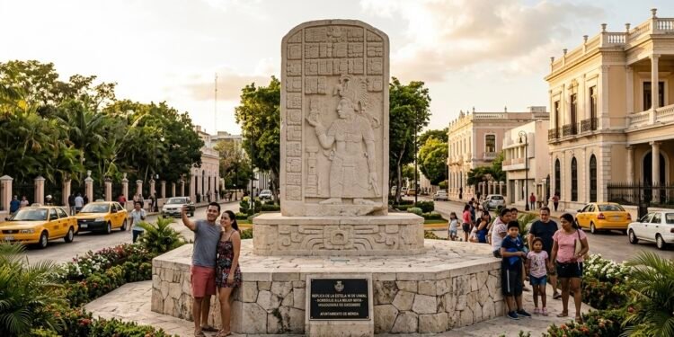Estela 18 de Uxmal llegará al Remate de Paseo de Montejo en diciembre