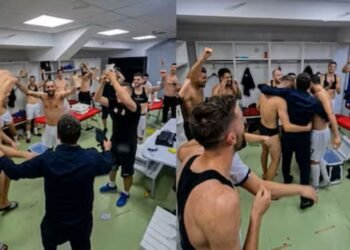 ¿Ganar 4-0 tiene premio? Mira lo que apareció en el vestuario del Dinamo City