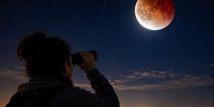 ¡La Luna se teñirá de rojo! México podrá ver un eclipse parcial esta semana