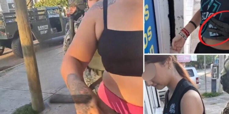 Bajo cuestionamiento, revisión militar a una adolescente en calles de Mazatlán