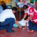 ¡El techo cayó mientras tomaban clases! Dos alumnos afectados en Tizimín