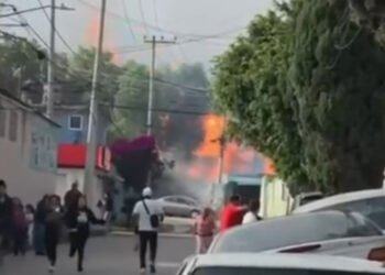 ¡El fuego los hizo correr! Explosión en gasera sacude El Ranchito, en Coacalco